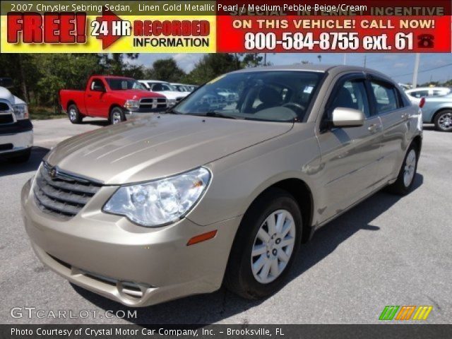 2007 Chrysler Sebring Sedan in Linen Gold Metallic Pearl