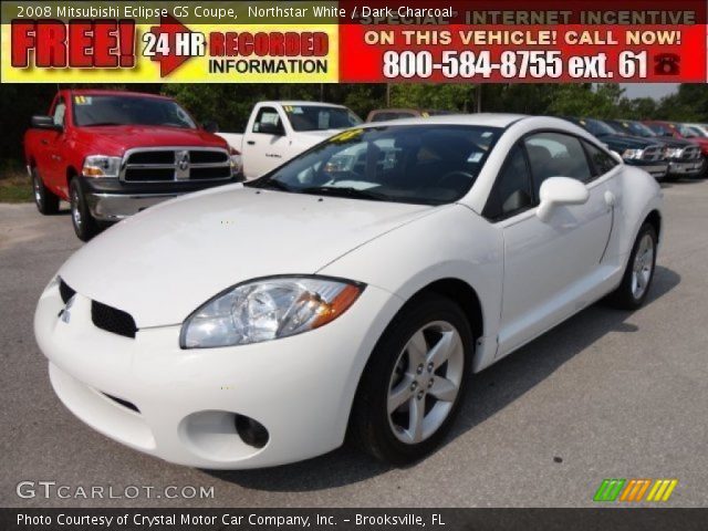 2008 Mitsubishi Eclipse GS Coupe in Northstar White