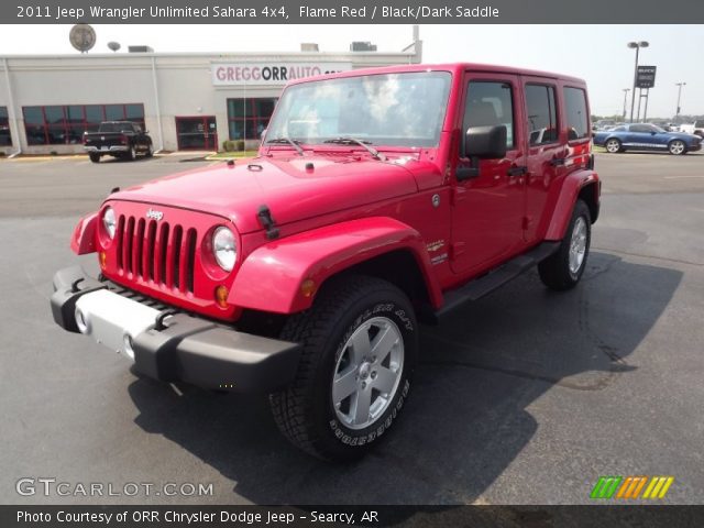 2011 Jeep Wrangler Unlimited Sahara 4x4 in Flame Red