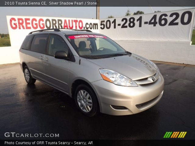 2010 Toyota Sienna CE in Silver Shadow Pearl