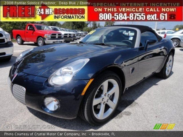 2008 Pontiac Solstice Roadster in Deep Blue