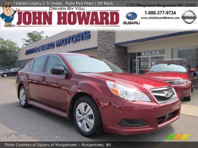 2010 Subaru Legacy 2.5i Sedan in Ruby Red Pearl