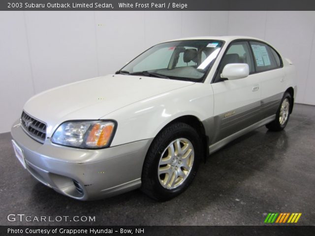 2003 Subaru Outback Limited Sedan in White Frost Pearl