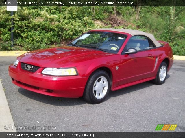 1999 Ford Mustang V6 Convertible in Laser Red Metallic