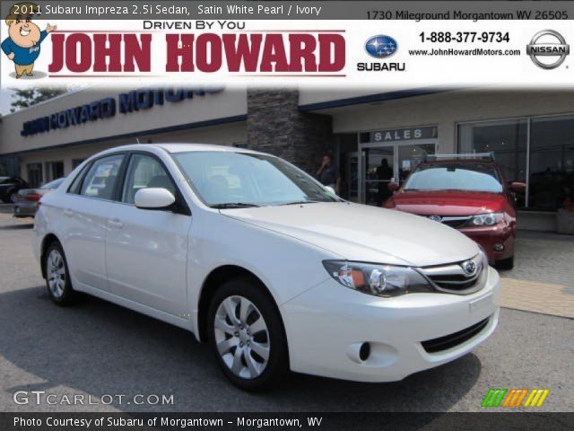 2011 Subaru Impreza 2.5i Sedan in Satin White Pearl