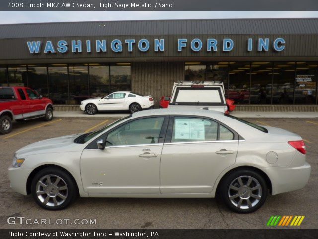 2008 Lincoln MKZ AWD Sedan in Light Sage Metallic