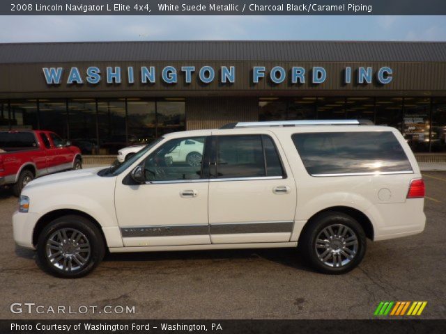 2008 Lincoln Navigator L Elite 4x4 in White Suede Metallic