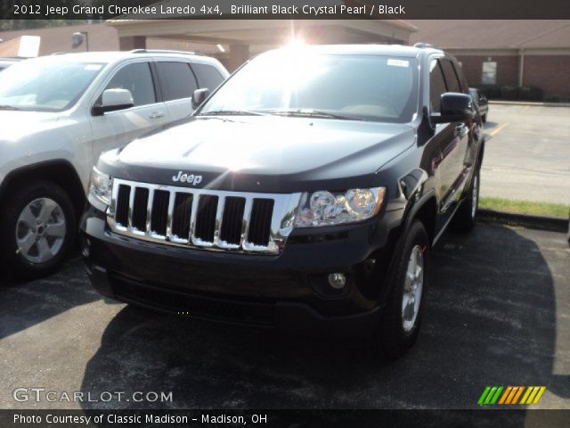 2012 Jeep Grand Cherokee Laredo 4x4 in Brilliant Black Crystal Pearl