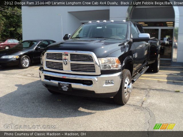 2012 Dodge Ram 3500 HD Laramie Longhorn Crew Cab 4x4 Dually in Black