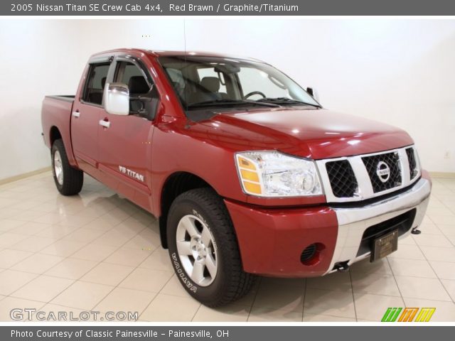 2005 Nissan Titan SE Crew Cab 4x4 in Red Brawn