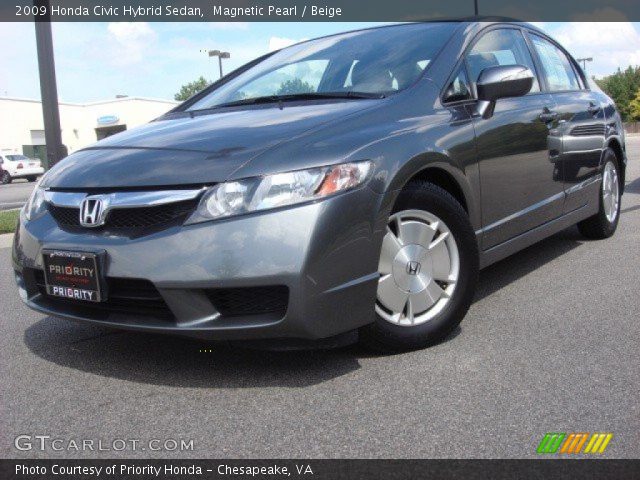 2009 Honda Civic Hybrid Sedan in Magnetic Pearl