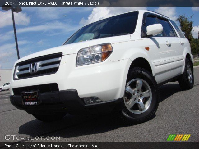 2007 Honda Pilot EX-L 4WD in Taffeta White