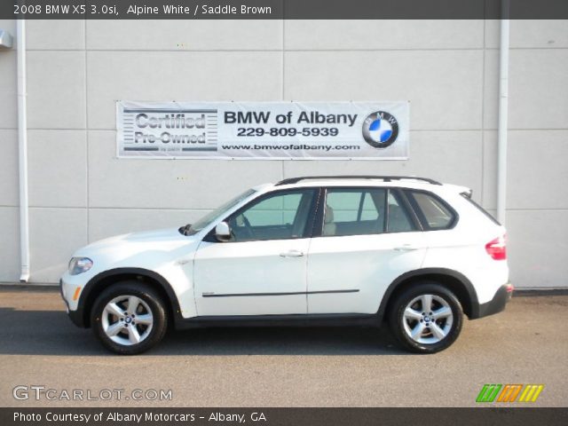 2008 BMW X5 3.0si in Alpine White