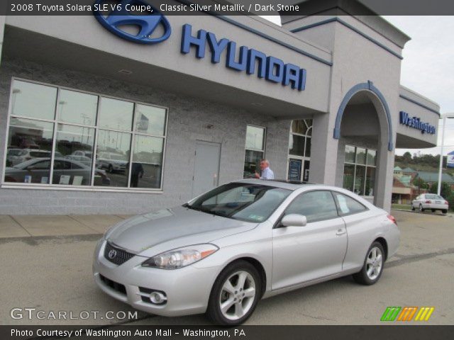 2008 Toyota Solara SLE V6 Coupe in Classic Silver Metallic