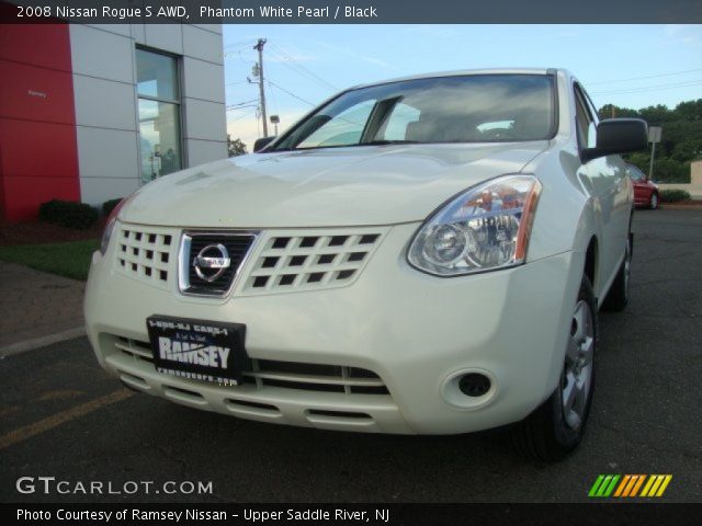 2008 Nissan Rogue S AWD in Phantom White Pearl