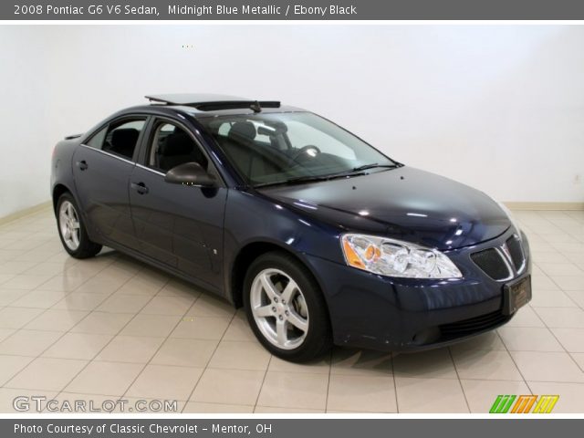 2008 Pontiac G6 V6 Sedan in Midnight Blue Metallic