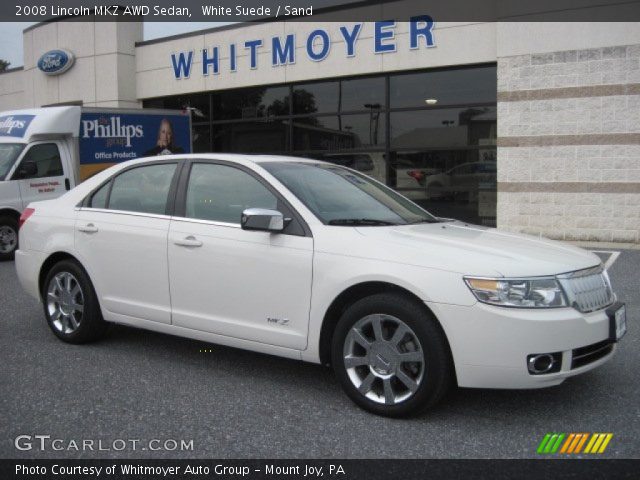 2008 Lincoln MKZ AWD Sedan in White Suede