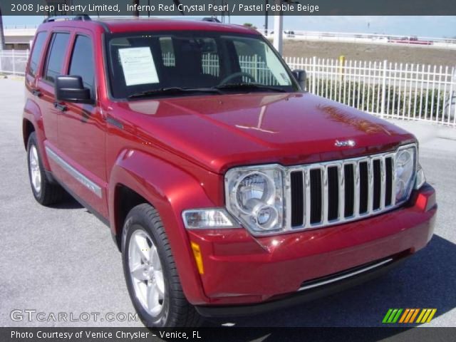 2008 Jeep Liberty Limited in Inferno Red Crystal Pearl