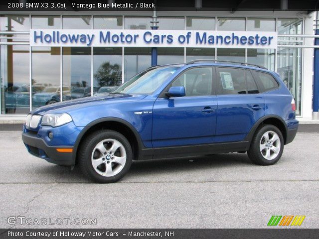 2008 BMW X3 3.0si in Montego Blue Metallic