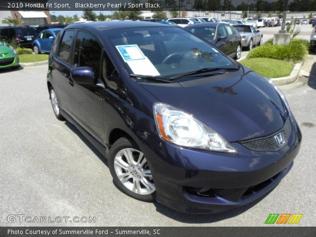 2010 Honda Fit Sport in Blackberry Pearl