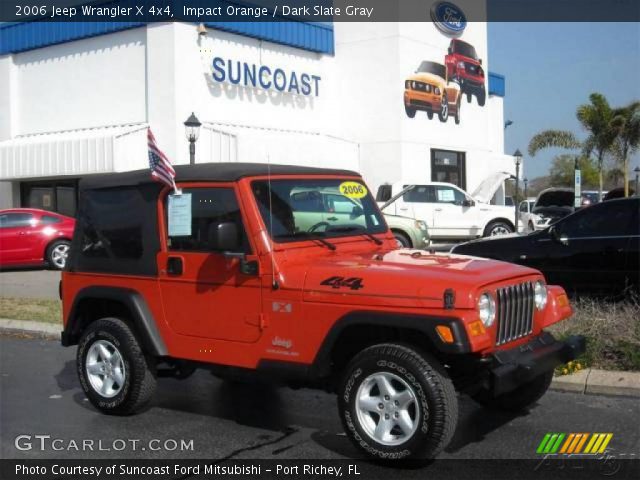 2006 Jeep Wrangler X 4x4 in Impact Orange