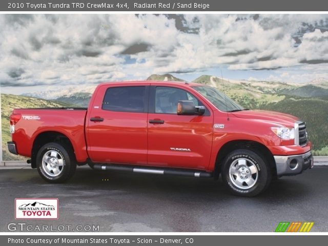 2010 Toyota Tundra TRD CrewMax 4x4 in Radiant Red