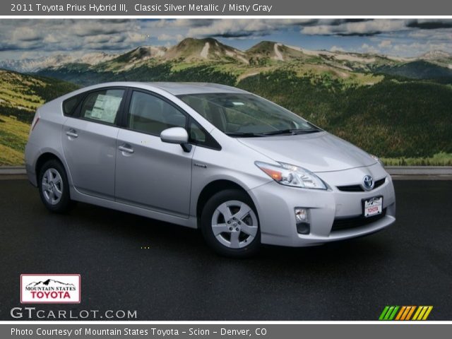 2011 Toyota Prius Hybrid III in Classic Silver Metallic