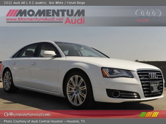 2012 Audi A8 L 4.2 quattro in Ibis White