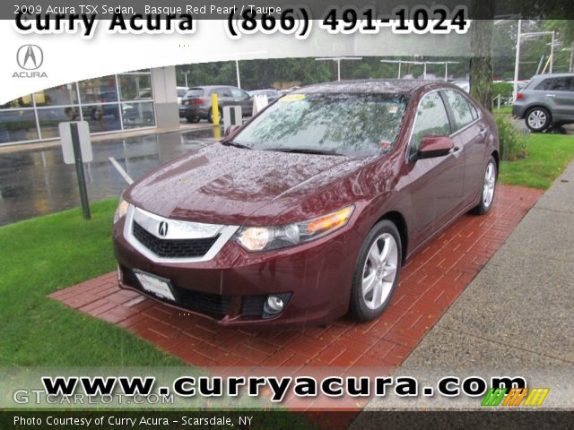 2009 Acura TSX Sedan in Basque Red Pearl