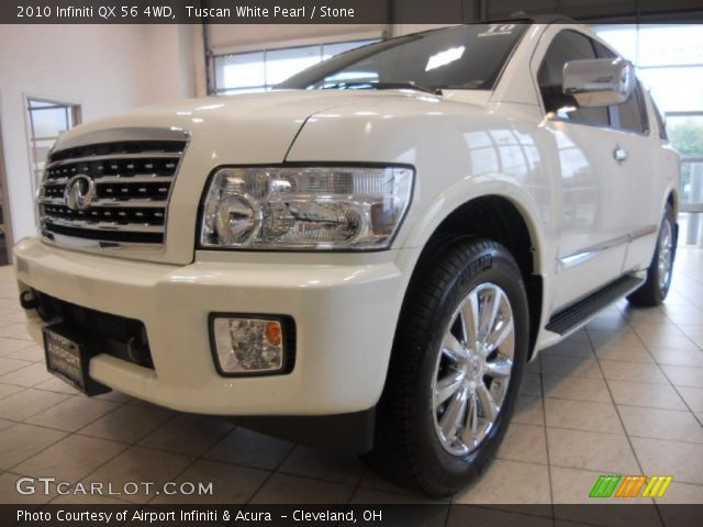2010 Infiniti QX 56 4WD in Tuscan White Pearl