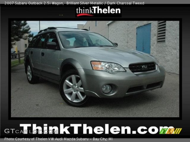 2007 Subaru Outback 2.5i Wagon in Brilliant Silver Metallic