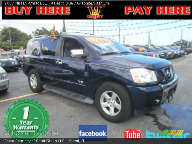 2007 Nissan Armada SE in Majestic Blue