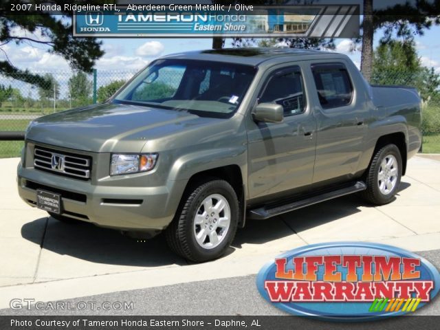 2007 Honda Ridgeline RTL in Aberdeen Green Metallic