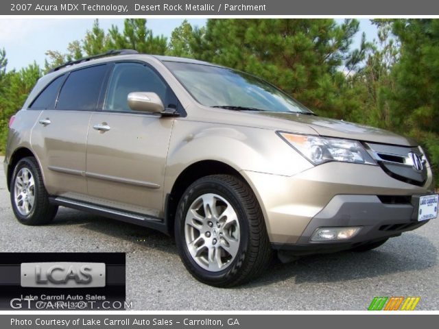 2007 Acura MDX Technology in Desert Rock Metallic