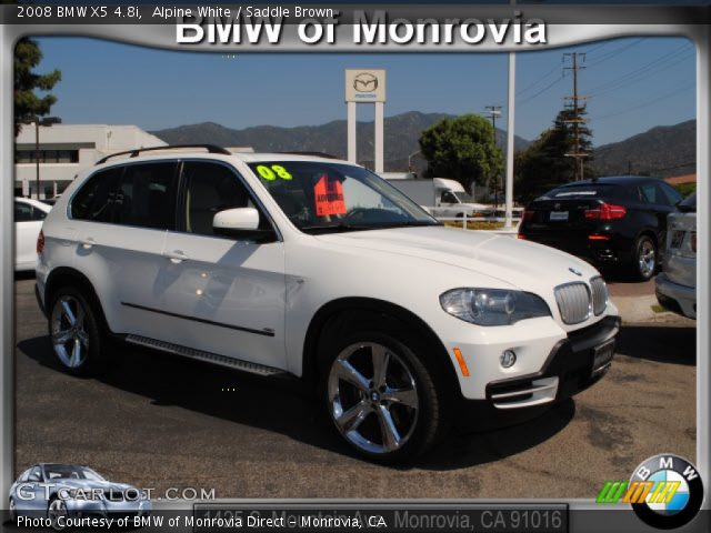 2008 BMW X5 4.8i in Alpine White