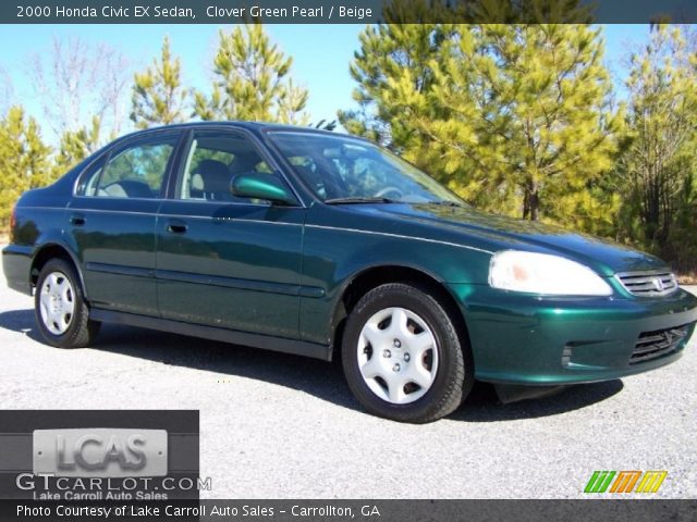 2000 Honda Civic EX Sedan in Clover Green Pearl