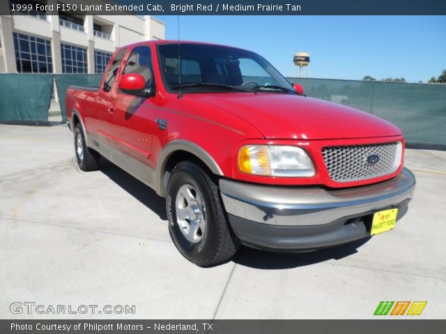 1999 Ford F150 Lariat Extended Cab in Bright Red