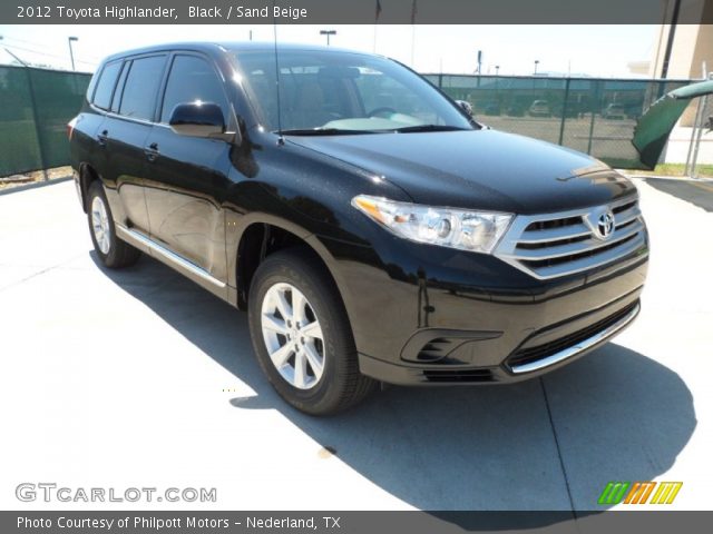 2012 Toyota Highlander  in Black