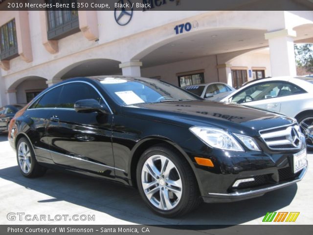 2010 Mercedes-Benz E 350 Coupe in Black
