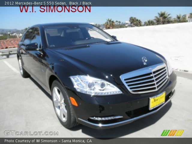 2012 Mercedes-Benz S 550 Sedan in Black