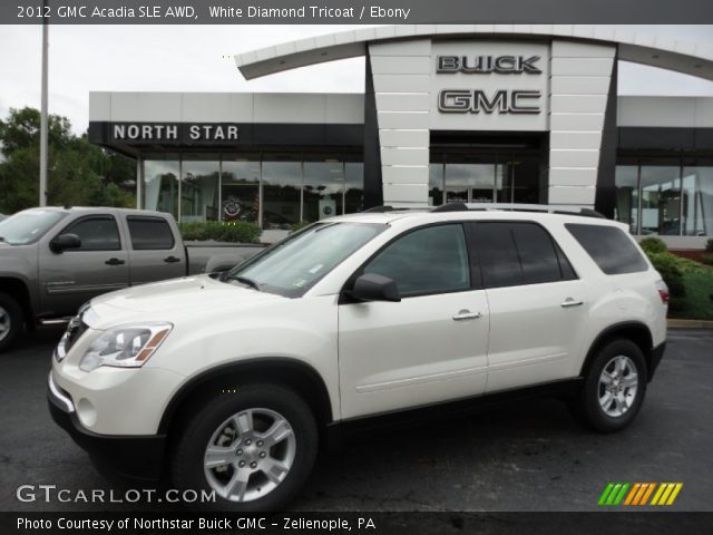 2012 GMC Acadia SLE AWD in White Diamond Tricoat