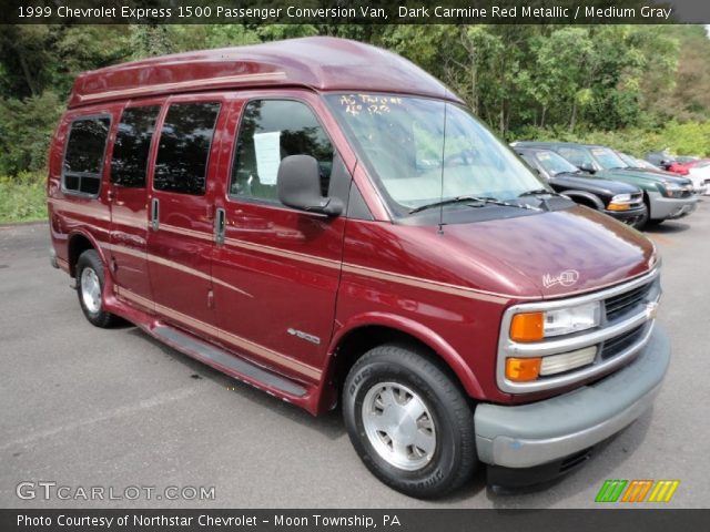 1999 Chevrolet Express 1500 Passenger Conversion Van in Dark Carmine Red Metallic