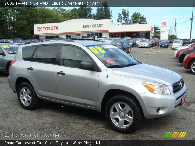 2008 Toyota RAV4 4WD in Classic Silver Metallic