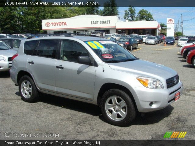 2008 Toyota RAV4 4WD in Classic Silver Metallic
