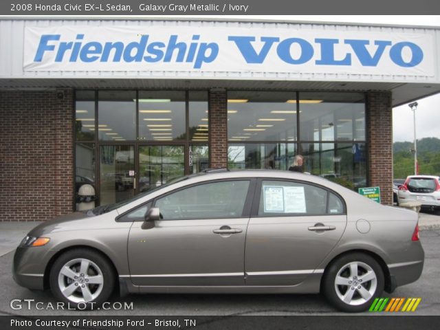 2008 Honda Civic EX-L Sedan in Galaxy Gray Metallic