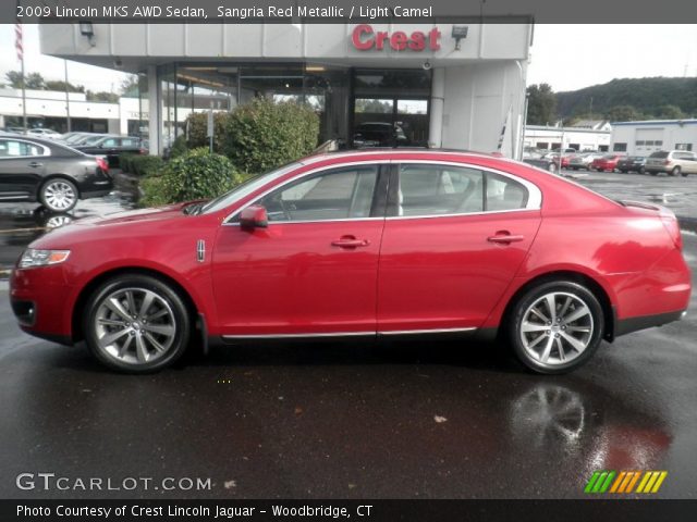 2009 Lincoln MKS AWD Sedan in Sangria Red Metallic