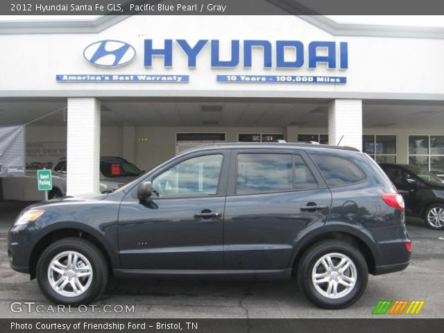 2012 Hyundai Santa Fe GLS in Pacific Blue Pearl