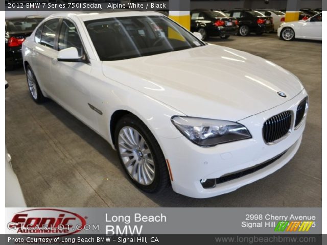 2012 BMW 7 Series 750i Sedan in Alpine White