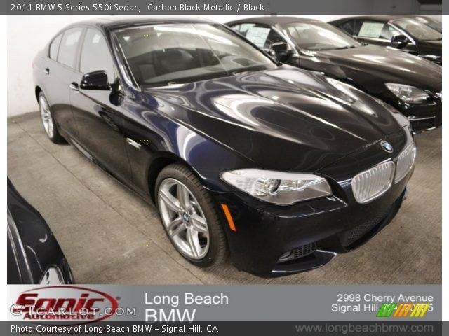 2011 BMW 5 Series 550i Sedan in Carbon Black Metallic