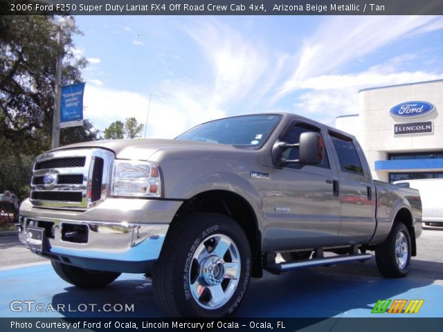 2006 Ford F250 Super Duty Lariat FX4 Off Road Crew Cab 4x4 in Arizona Beige Metallic